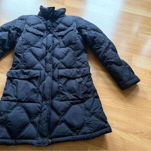 LANDS’ END women’s puffer jacket goose down and feather filled size large